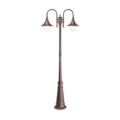 Ideal Lux Venkovní sloupkové svítidlo Ideal Lux Cima PT2 Antracite 246833 E27 2x60W IP43 antracitové