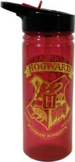 OEM Plastová láhev na pití s pítkem Harry Potter: Bradavický znak (objem 600 ml)