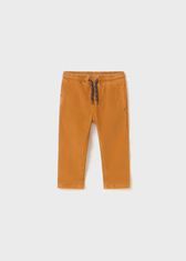 MAYORAL chlapecké oranžovo-hnědé kalhoty, elastický pas s nastavitelnou šňůrkou Velikost: 9/74