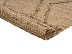 Beliani Jutový koberec 160 x 230 cm béžový HANDERE
