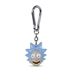 CurePink Přívěsek na klíče Rick And Morty: Rick (4 x 4 cm)