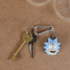 CurePink Přívěsek na klíče Rick And Morty: Rick (4 x 4 cm)