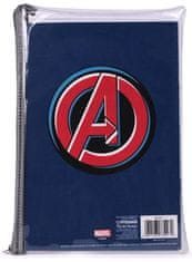 CurePink Set školních potřeby Marvel: Avengers Burts (15 x 21 x 1 cm) 5 předmětů