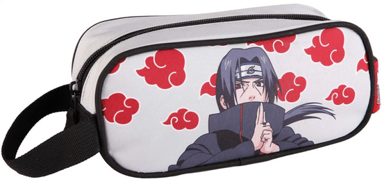 CurePink Školní penál na psací potřeby Naruto: Itachi (24 x 10 x 8 cm)