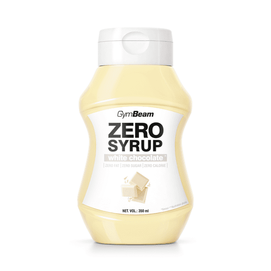 GymBeam Sirup ZERO bílá čokoláda 350 ml