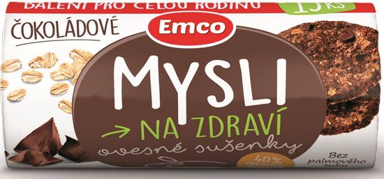 EMCO Ovesné sušenky čokoládové 150 g