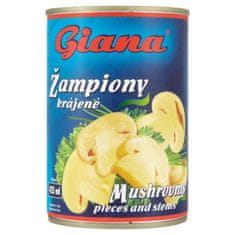 Giana Žampiony krájené v mírně slaném nálevu 425 ml (400 g)