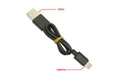 SEFIS nabíjecí datový kabel s konektory USB-A a Lightning 29cm černý