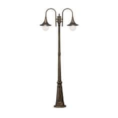 Ideal Lux Venkovní sloupkové svítidlo Ideal Lux Cima PT2 Coffee 246840 E27 2x60W IP43 hnědé