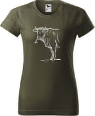 Hobbytriko Dámské tričko s krávou - Býk Barva: Tyrkysová (44), Velikost: S, Střih: dámský