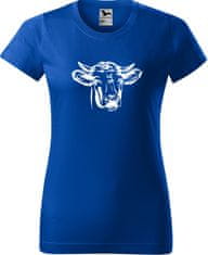Hobbytriko Dámské tričko s krávou - Hlava krávy Barva: Růžová (30), Velikost: XL, Střih: dámský