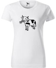 Hobbytriko Dámské tričko s krávou - Kravička a jetel Barva: Petrolejová (93), Velikost: M, Střih: dámský