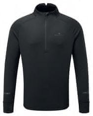 RONHILL Mikina běžecká černá 170 - 175 cm/M Tech Prism 12 Zip Tee