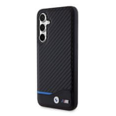 Bmw  M PU Carbon Blue Line Zadní Kryt pro Samsung Galaxy S23 FE Black