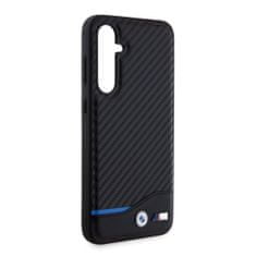 Bmw  M PU Carbon Blue Line Zadní Kryt pro Samsung Galaxy S23 FE Black