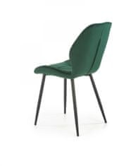 Halmar Designová židle Noel tmavě zelená