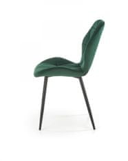Halmar Designová židle Noel tmavě zelená