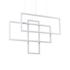 Ideal Lux LED Závěsné svítidlo Ideal Lux FRAME SP RETTANGOLO NERO 269382 93W 9600lm 3000K IP20 103cm černé