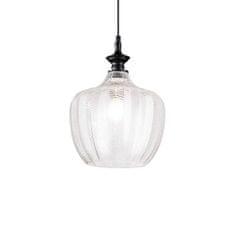 Ideal Lux Závěsné svítidlo Ideal Lux LORD SP1 AMBRA 263656 E27 1x60W IP20 23cm jantarové