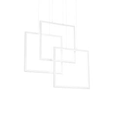 Ideal Lux LED Závěsné svítidlo Ideal Lux FRAME SP QUADRATO NERO 269375 80W 8600lm 3000K IP20 73cm černé