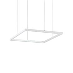 Ideal Lux LED Závěsné svítidlo Ideal Lux ORACLE SLIM D50 SQUARE BK 3000K 259161 33W 2650lm 3000K IP20 50cm hranaté černé