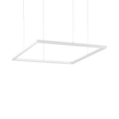 Ideal Lux LED Závěsné svítidlo Ideal Lux ORACLE SLIM D70 SQUARE BK 3000K 259185 41W 3300lm 3000K IP20 70cm hranaté černé