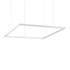 Ideal Lux LED Závěsné svítidlo Ideal Lux ORACLE SLIM D90 SQUARE BK 3000K 259208 51W 4100lm 3000K IP20 85cm hranaté černé