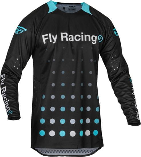 Fly Racing dres EVOLUTION DST. - USA 2024 (černá/modrá)
