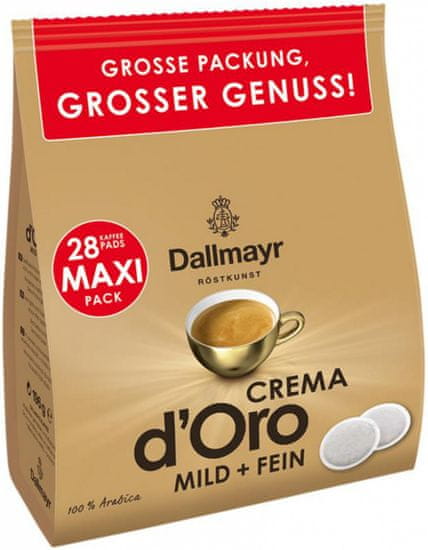 Dallmayr Crema d'Oro Mild & Fein Intensa Senseo pody 28 ks