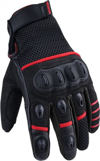 Honda rukavice POWER Summer černo-červené