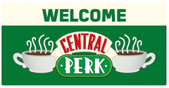 CurePink Cedule na zeď Friends|Přátelé: Welcome To Central Perk (60 x 30 cm)