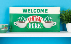 CurePink Cedule na zeď Friends|Přátelé: Welcome To Central Perk (60 x 30 cm)