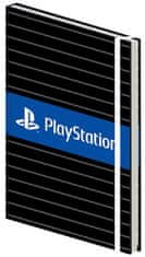 CurePink Poznámkový A5 blok Playstation: Pinstripe (14,8 x 21 cm)
