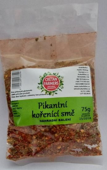 Cretan Farmers CRETAN FARMERS Kořenící směs Pikantní eko balení 75 g