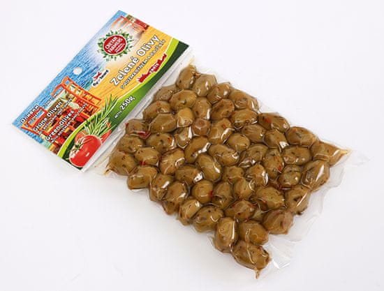 Cretan Farmers CRETAN FARMERS Olivy řecké zelené Rozmarýn a Rajčata 250 g