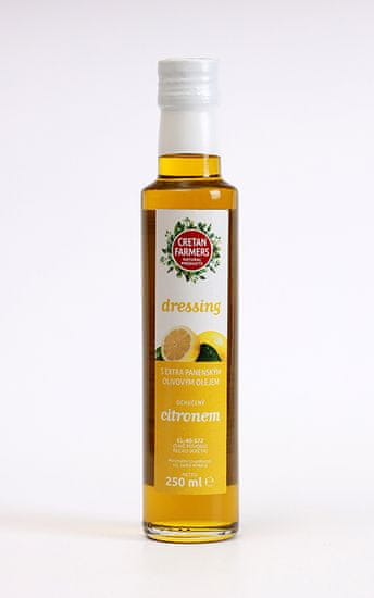 Cretan Farmers CRETAN FARMERS Dressing s extra panenským olivovým olejem Citron 250 ml