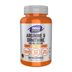 NOW Foods Doplňky stravy Arginine 500 MG Ornithine 250 MG