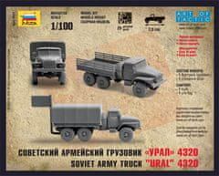 Zvezda nákladní automobi Ural 4320, Wargames (HW) 7417, 1/100