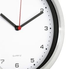 MPM QUALITY Designové kovové hodiny E01.2636, stříbrná