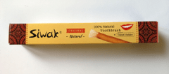 Siwak Miswak přírodní zubní kartáček s cestovním pouzdrem - NATURAL