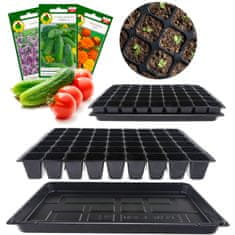 BOBIMARKET sadbovač plastové výsadba sazenic osiva zeleniny 54ks zásobník na výsev rostlin