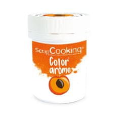 ScrapCooking Scrapcooking Color & Flavour - barvivo + aroma - oranžová / MERUŇKA - 10g