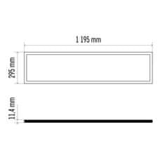 Emos EMOS Lighting LED panel 30×120, obdélníkový vestavný bílý, 40W neut.b. UGR 1541402210