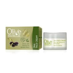 Minoan Life OLIVE 24h krém na obličej Vitamin E a Aloe vera 50 ml