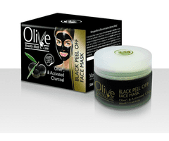 Minoan Life OLIVE Čistící černá slupovací maska Aktivní uhlí 50 ml