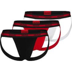 Hugo Boss 3 PACK - pánské slipy HUGO JOCK STRAP 50496724-621 (Velikost L)