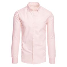 Dstreet Pánská košile KIR růžová dx2516 XXL