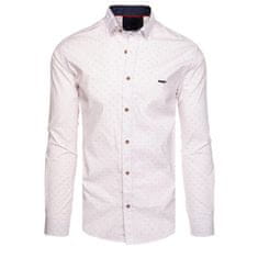 Dstreet Pánská košile POT bílá dx2555 3XL
