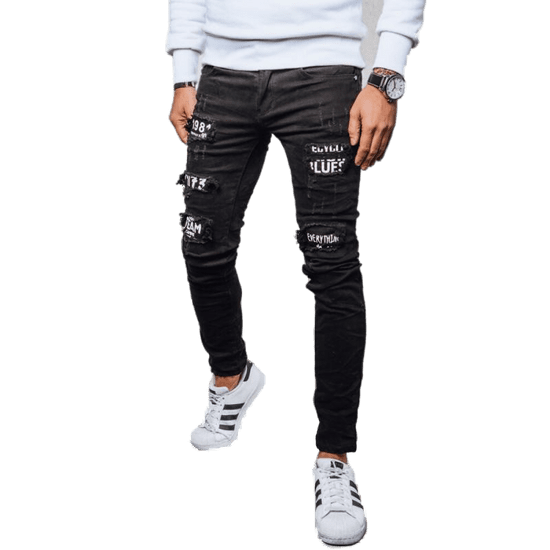 Dstreet Pánské džínové kalhoty POTA černé ux4101