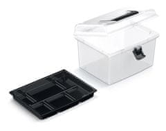 nabbi Plastový úložný box NUF1HT - průhledná/černá